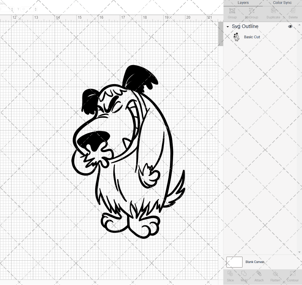 Muttley Dog, Svg, Dxf, Eps, Png SvgShopArt