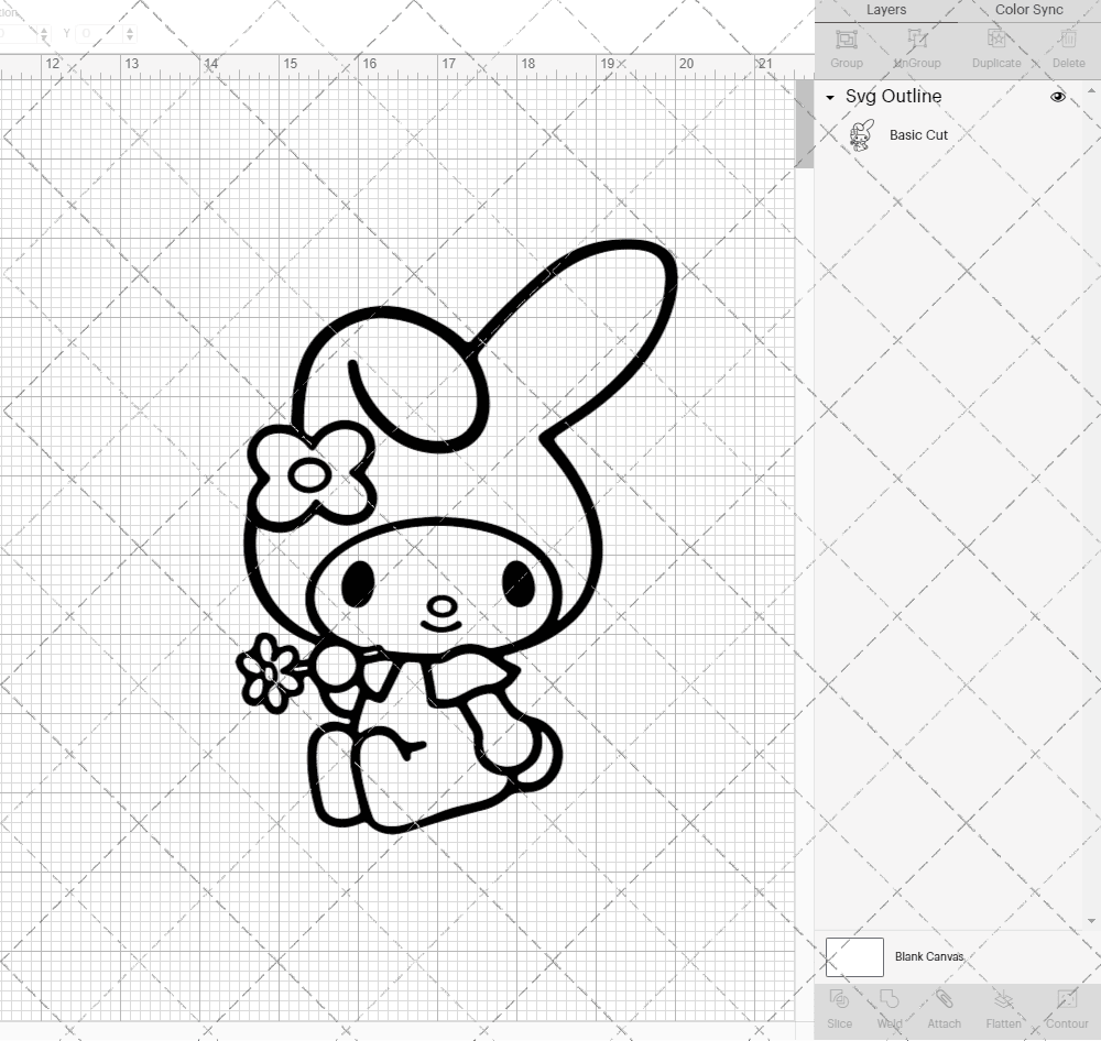 My Melody - Sanrio 002, Svg, Dxf, Eps, Png SvgShopArt