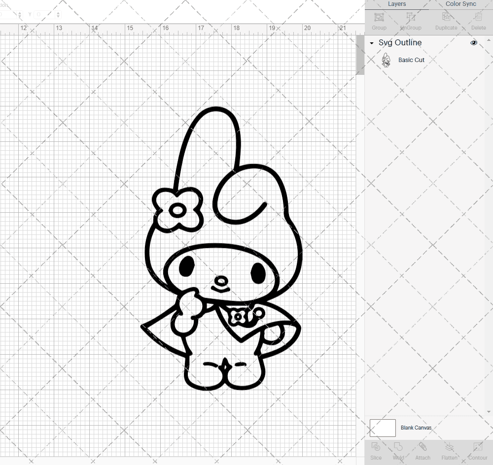 My Melody - Sanrio 003, Svg, Dxf, Eps, Png SvgShopArt