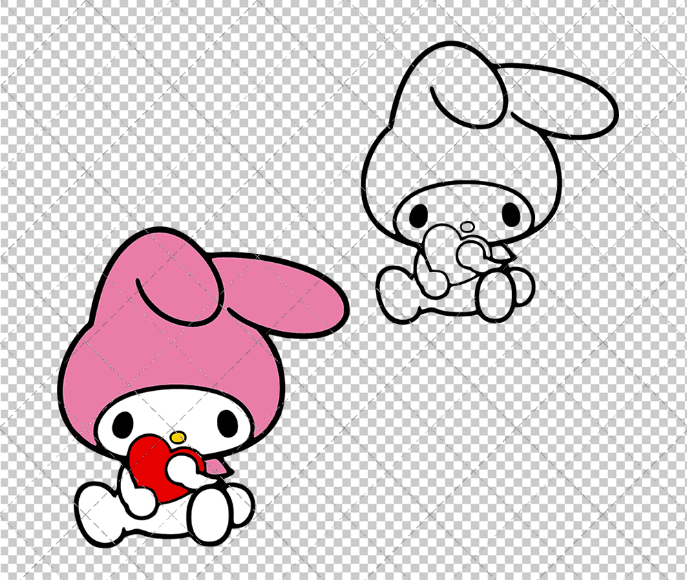 My Melody - Sanrio 005, Svg, Dxf, Eps, Png SvgShopArt