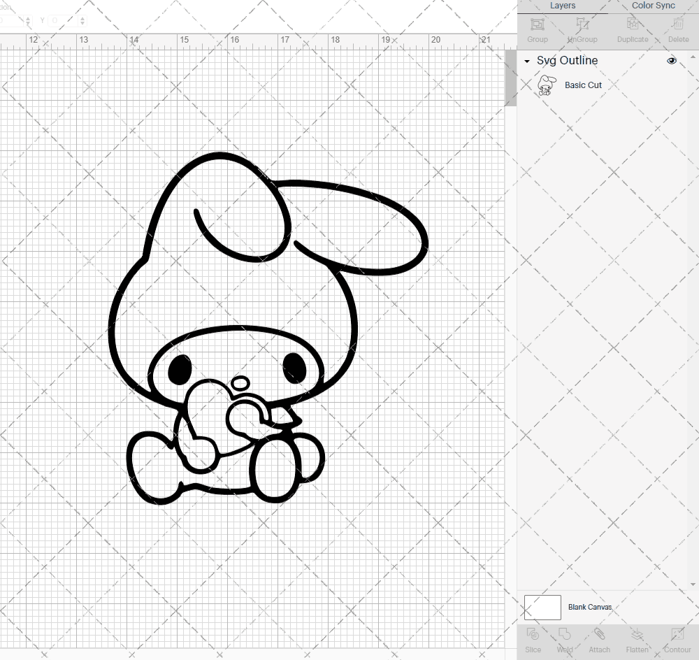 My Melody - Sanrio 005, Svg, Dxf, Eps, Png SvgShopArt