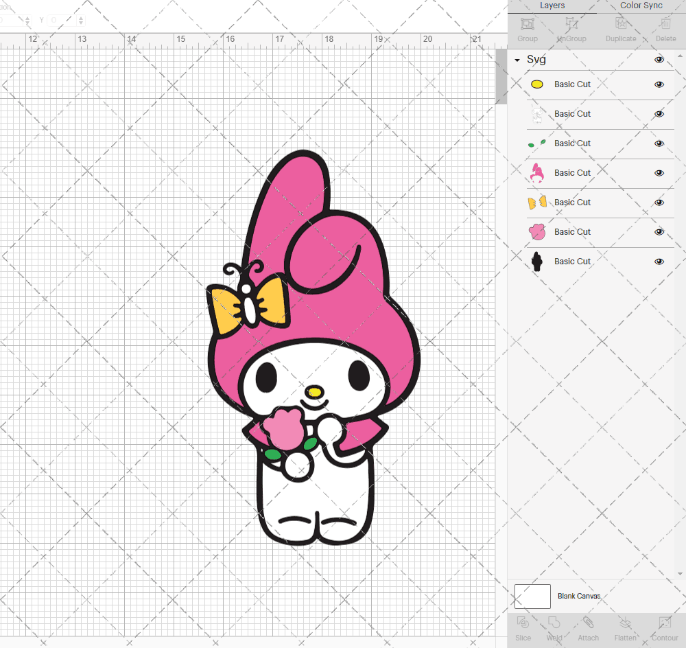 My Melody - Sanrio, Svg, Dxf, Eps, Png - SvgShopArt