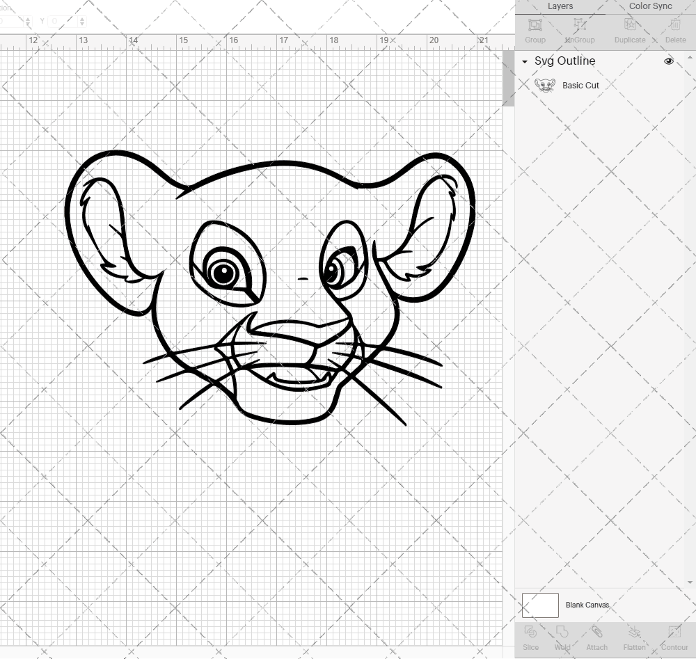 Nala - The Lion King 002, Svg, Dxf, Eps, Png SvgShopArt