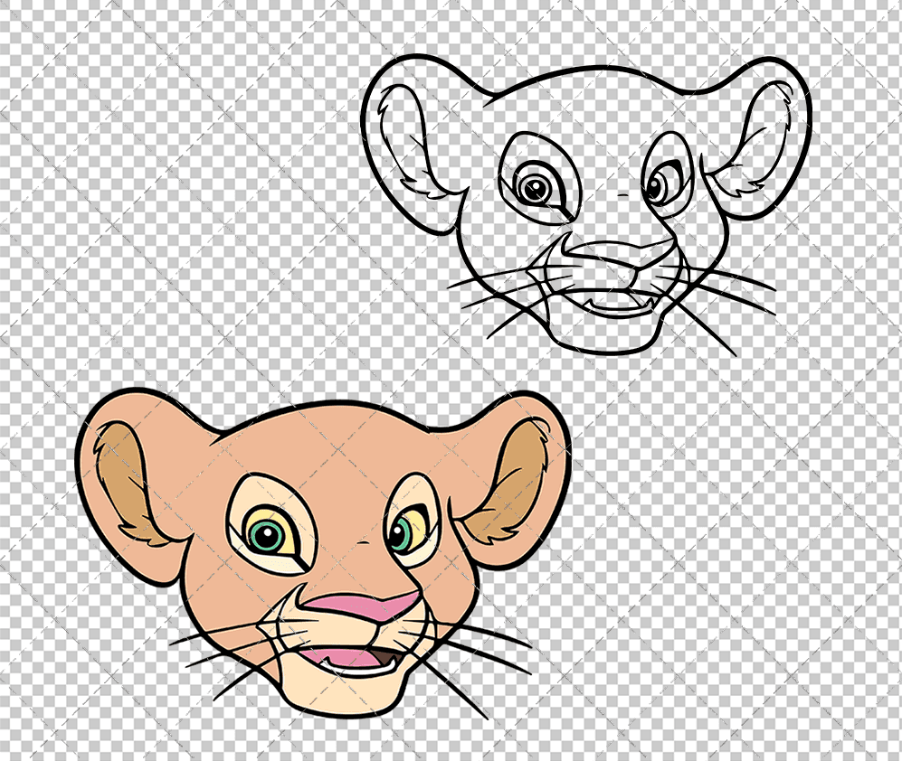 Nala - The Lion King 002, Svg, Dxf, Eps, Png SvgShopArt