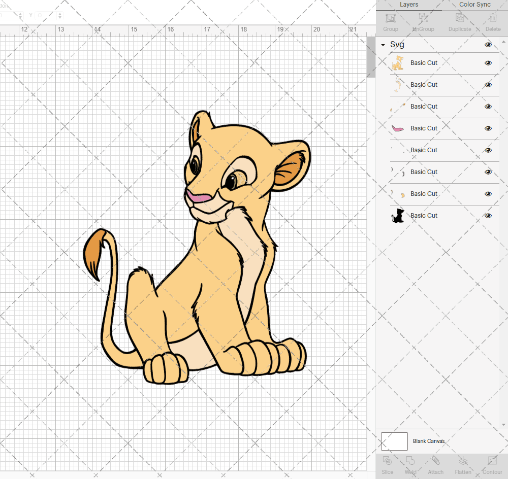 Nala - The Lion King, Svg, Dxf, Eps, Png SvgShopArt