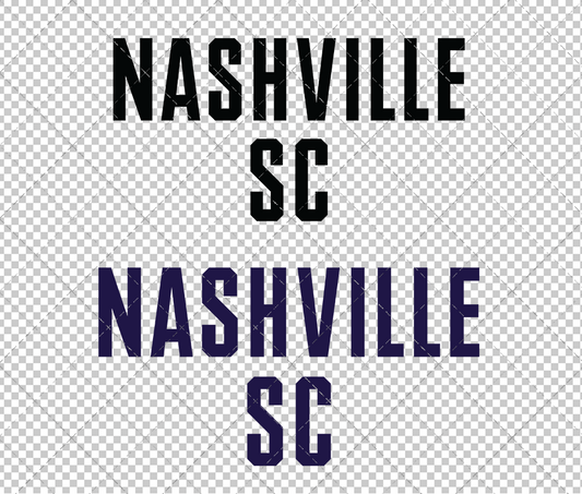 Nashville SC Wordmark 2020 002, Svg, Dxf, Eps, Png - SvgShopArt