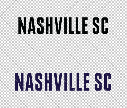 Nashville SC Wordmark 2020 004, Svg, Dxf, Eps, Png - SvgShopArt