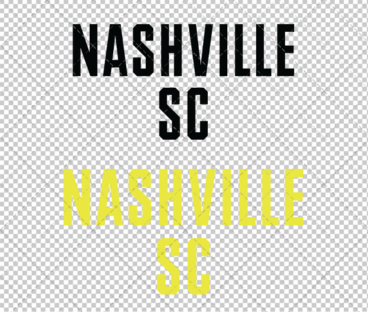 Nashville SC Wordmark 2020, Svg, Dxf, Eps, Png - SvgShopArt