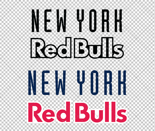 New York Red Bulls Wordmark 2008 002, Svg, Dxf, Eps, Png - SvgShopArt