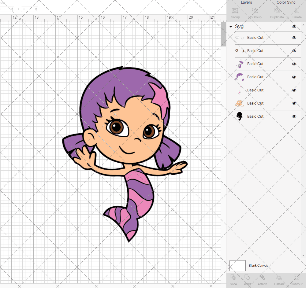 Oona - Bubble Guppies, Svg, Dxf, Eps, Png SvgShopArt