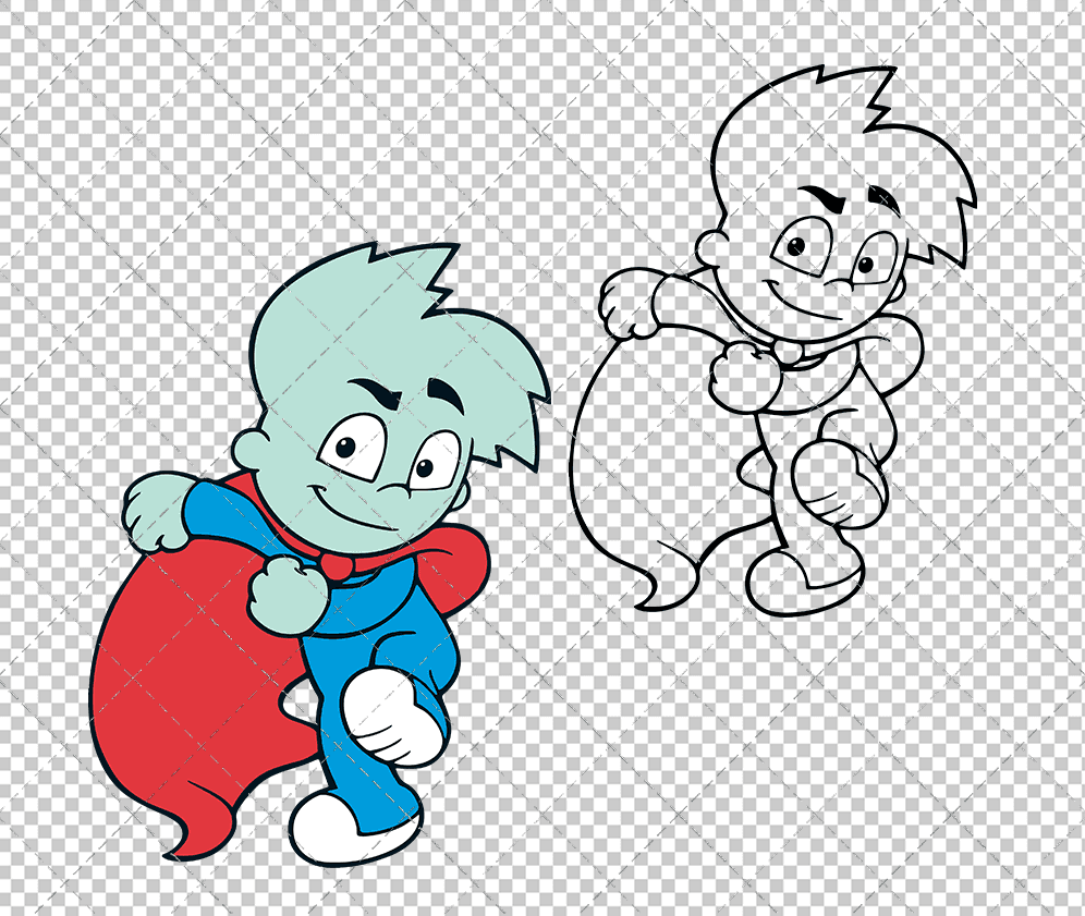 Pajama Sam 002, Svg, Dxf, Eps, Png SvgShopArt