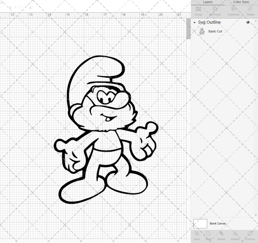 Papa Smurf - The Smurfs, Svg, Dxf, Eps, Png SvgShopArt