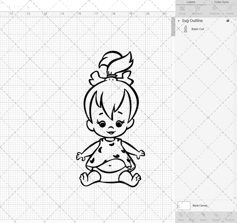 Pebbles Flintstone - The Flintstone 002, Svg, Dxf, Eps, Png - SvgShopArt