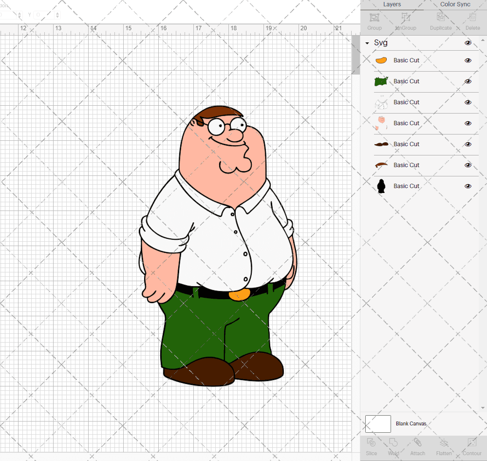 Peter Griffin - Family Guy 002, Svg, Dxf, Eps, Png SvgShopArt