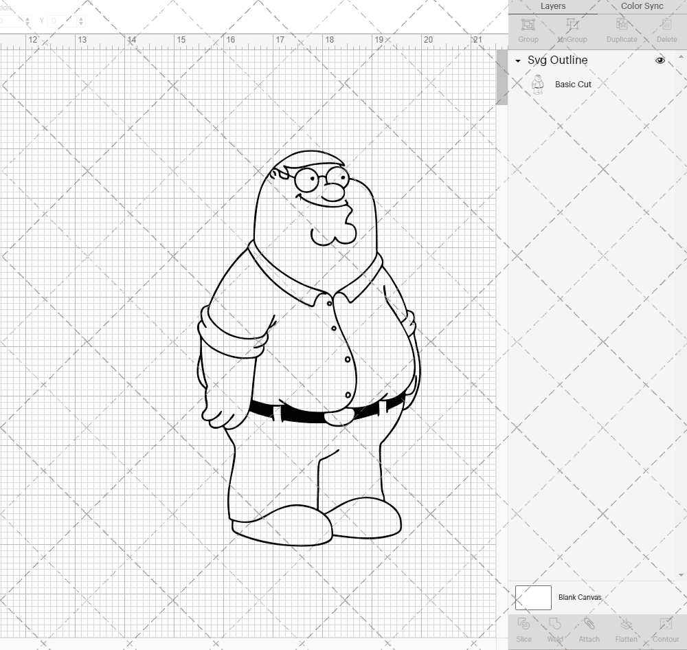 Peter Griffin - Family Guy 002, Svg, Dxf, Eps, Png SvgShopArt