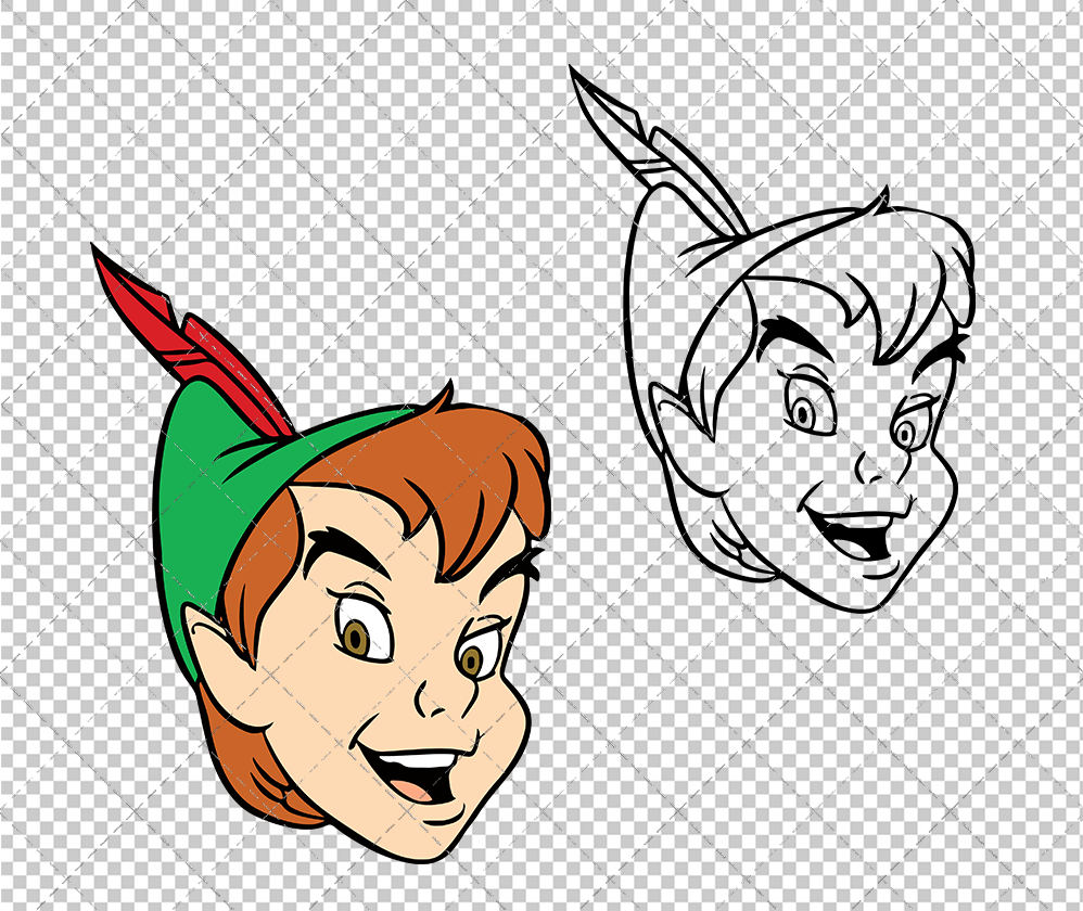 Peter Pan 002, Svg, Dxf, Eps, Png SvgShopArt