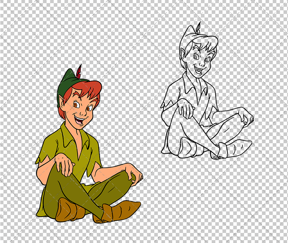 Peter Pan 003, Svg, Dxf, Eps, Png SvgShopArt