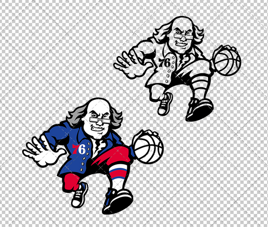 Philadelphia 76ers Alternate 2022 004, Svg, Dxf, Eps, Png - SvgShopArt