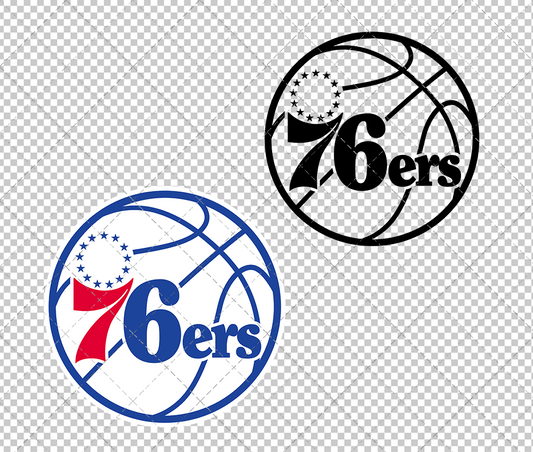 Philadelphia 76ers Alternate 2022, Svg, Dxf, Eps, Png - SvgShopArt