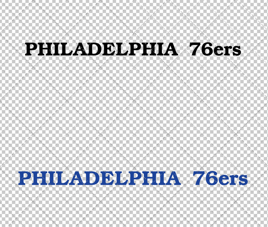 Philadelphia 76ers Wordmark 2022 002, Svg, Dxf, Eps, Png - SvgShopArt