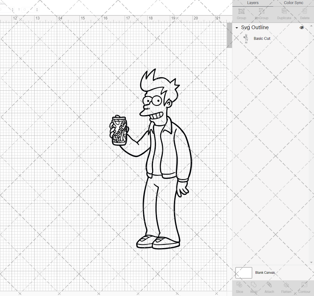 Philip J. Fry - Futurama, Svg, Dxf, Eps, Png SvgShopArt