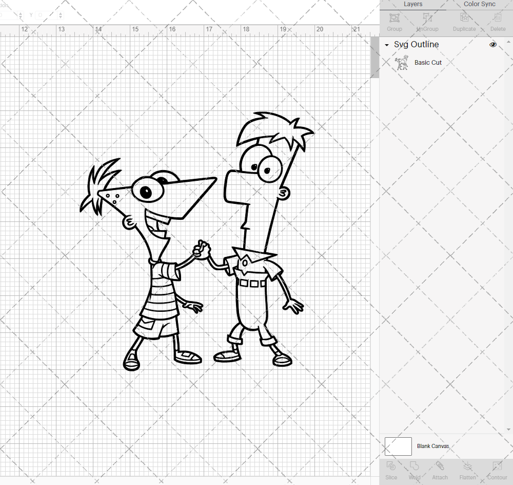 Phineas and Ferb, Svg, Dxf, Eps, Png SvgShopArt