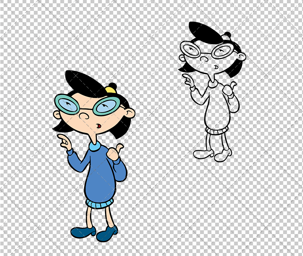 Phoebe Heyerdahl - Hey Arnold, Svg, Dxf, Eps, Png SvgShopArt