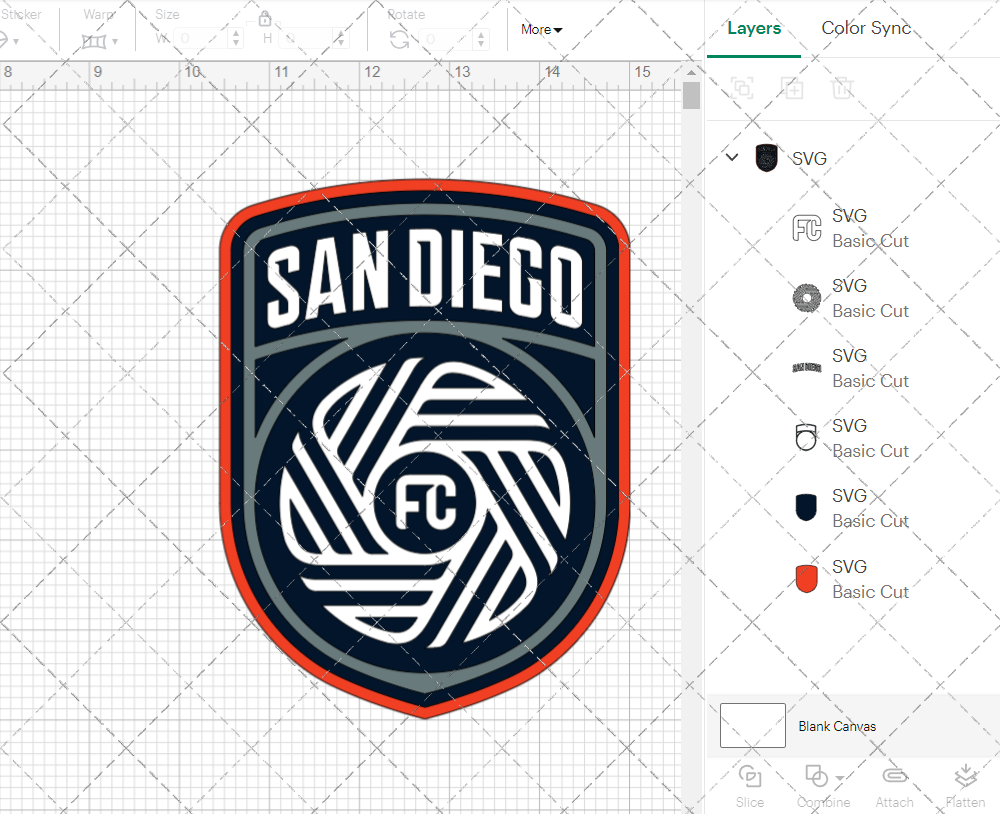 San Diego FC 2025, Svg, Dxf, Eps, Png