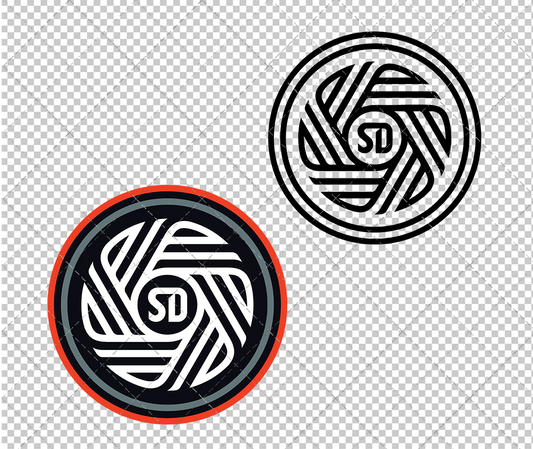 San Diego FC Alternate 2025, Svg, Dxf, Eps, Png - SvgShopArt