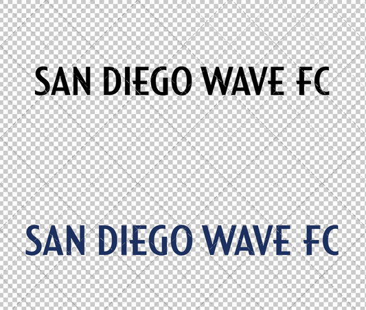San Diego Wave FC Wordmark 2021, Svg, Dxf, Eps, Png
