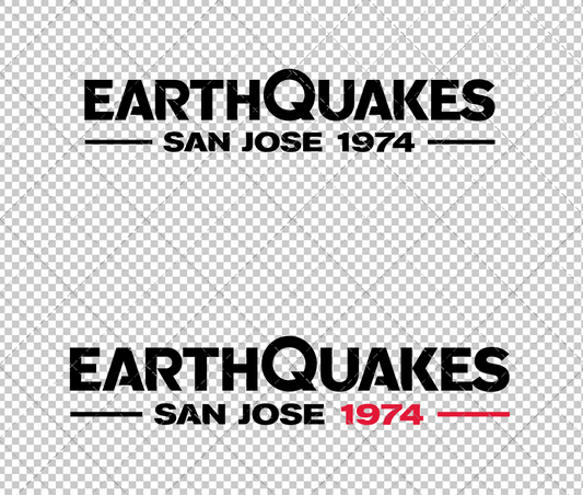 San Jose Earthquakes Wordmark 2014, Svg, Dxf, Eps, Png - SvgShopArt
