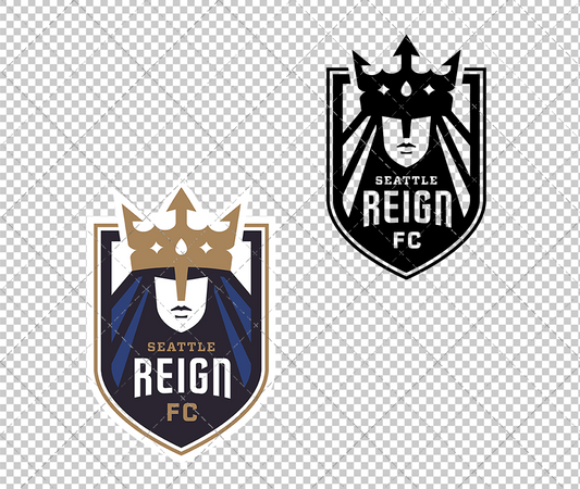 Seattle Reign FC 2024, Svg, Dxf, Eps, Png