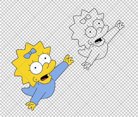 Simpson - The SimpsonsMaggie 004, Svg, Dxf, Eps, Png SvgShopArt