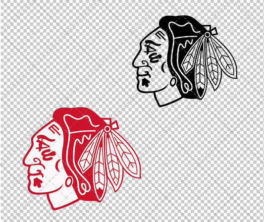 Chicago Blackhawks Concept 1999 007, Svg, Dxf, Eps, Png - SvgShopArt