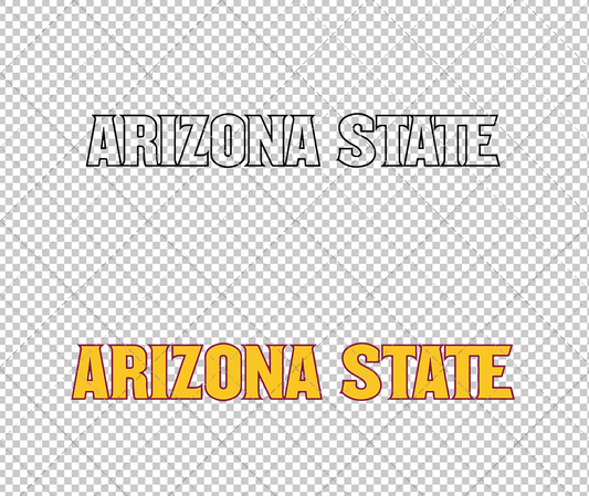 Arizona State Sun Devils Wordmark 2011 006, Svg, Dxf, Eps, Png - SvgShopArt