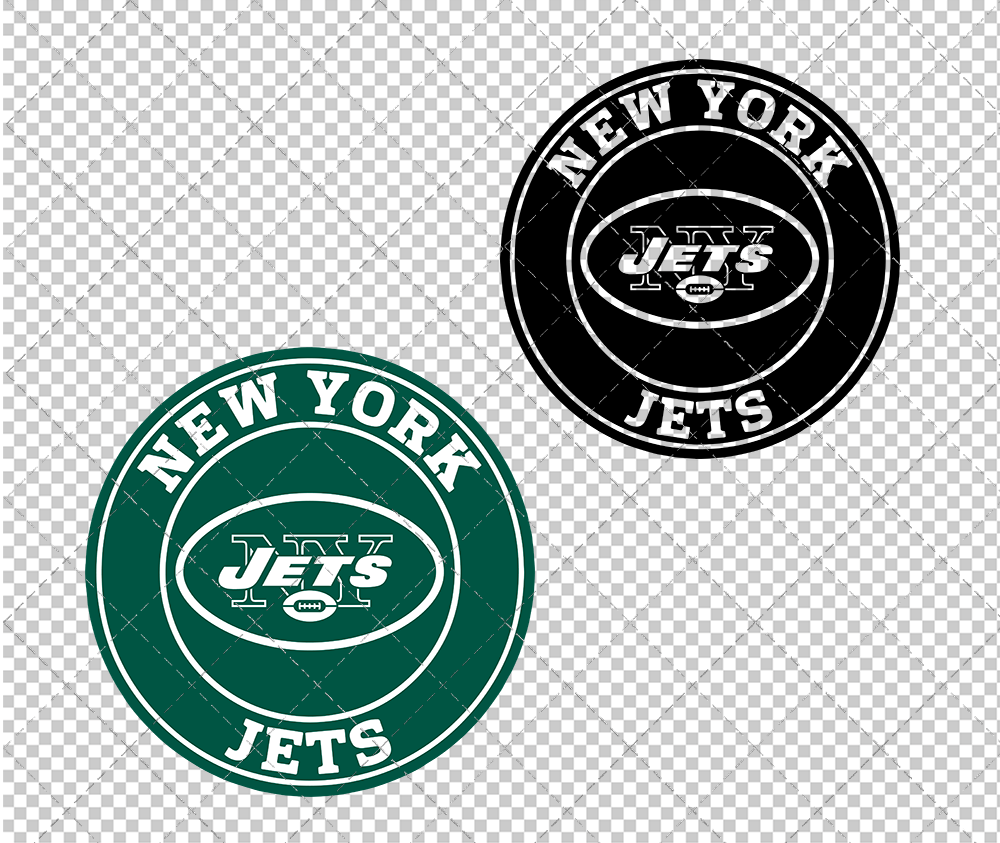 New York Jets Circle 1998, Svg, Dxf, Eps, Png - SvgShopArt