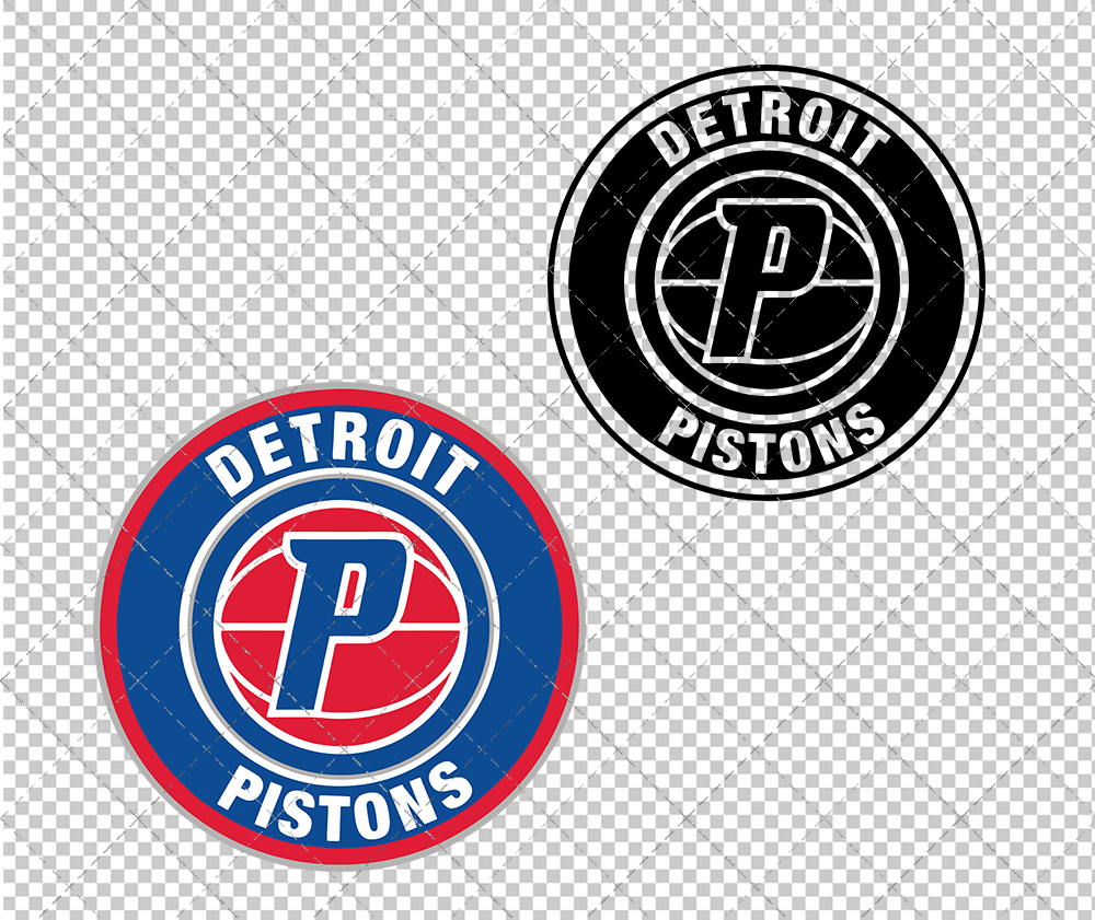 Detroit Pistons Circle 2017 002, Svg, Dxf, Eps, Png - SvgShopArt