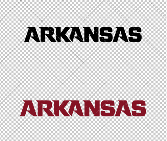 Arkansas Razorbacks Wordmark 2014, Svg, Dxf, Eps, Png - SvgShopArt