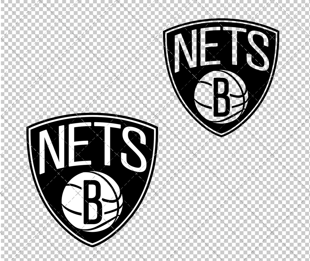 Brooklyn Nets Alternate 2012, Svg, Dxf, Eps, Png - SvgShopArt