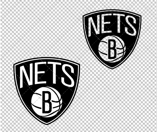 Brooklyn Nets Alternate 2012, Svg, Dxf, Eps, Png - SvgShopArt