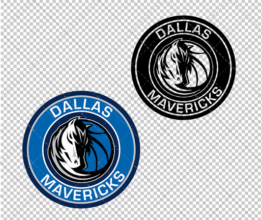 Dallas Mavericks Circle 2017, Svg, Dxf, Eps, Png - SvgShopArt