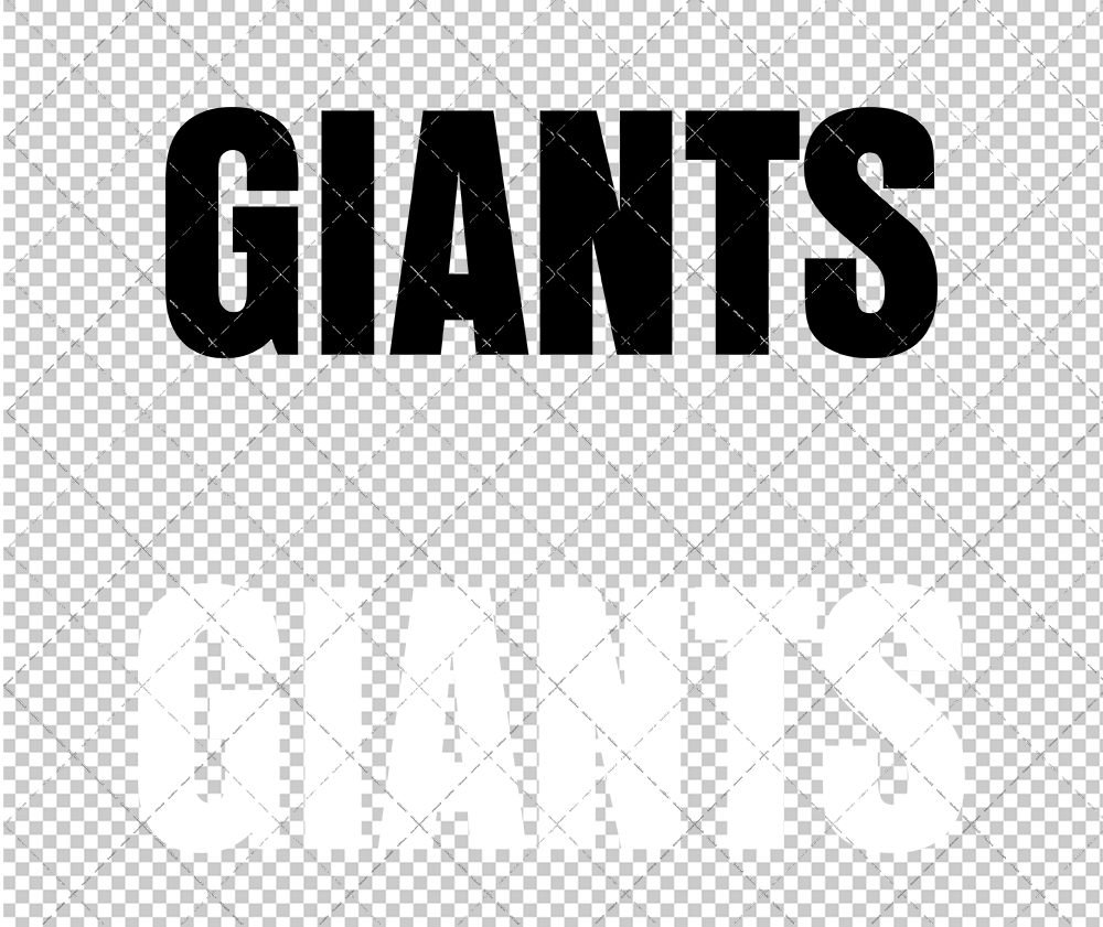 New York Giants Wordmark 1972 002, Svg, Dxf, Eps, Png - SvgShopArt