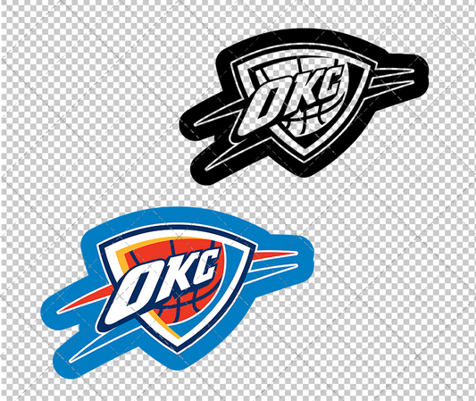 Oklahoma City Thunder Concept 2008 002, Svg, Dxf, Eps, Png - SvgShopArt