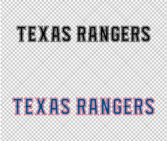 Texas Rangers Wordmark 2020, Svg, Dxf, Eps, Png - SvgShopArt