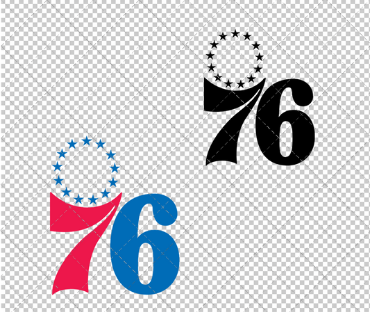 Philadelphia 76ers Alternate 2015 003, Svg, Dxf, Eps, Png - SvgShopArt