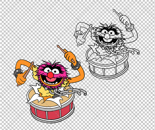 Animal - The Muppet 003, Svg, Dxf, Eps, Png - SvgShopArt