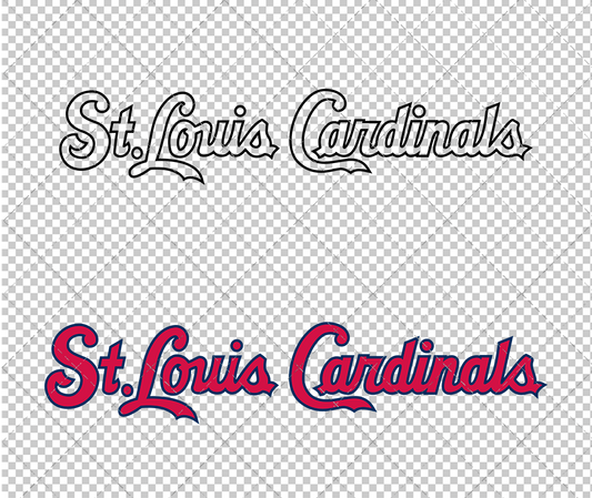 St. Louis Cardinals Wordmark 1998 002, Svg, Dxf, Eps, Png - SvgShopArt