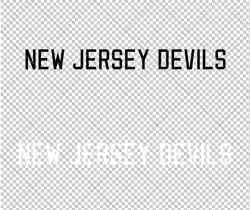 New Jersey Devils Wordmark Concept 1999 002, Svg, Dxf, Eps, Png - SvgShopArt