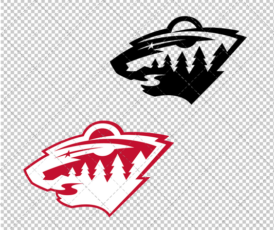 Minnesota Wild Concept 2013 009, Svg, Dxf, Eps, Png - SvgShopArt