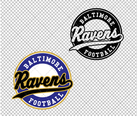 Baltimore Ravens Circle 1999 003, Svg, Dxf, Eps, Png - SvgShopArt